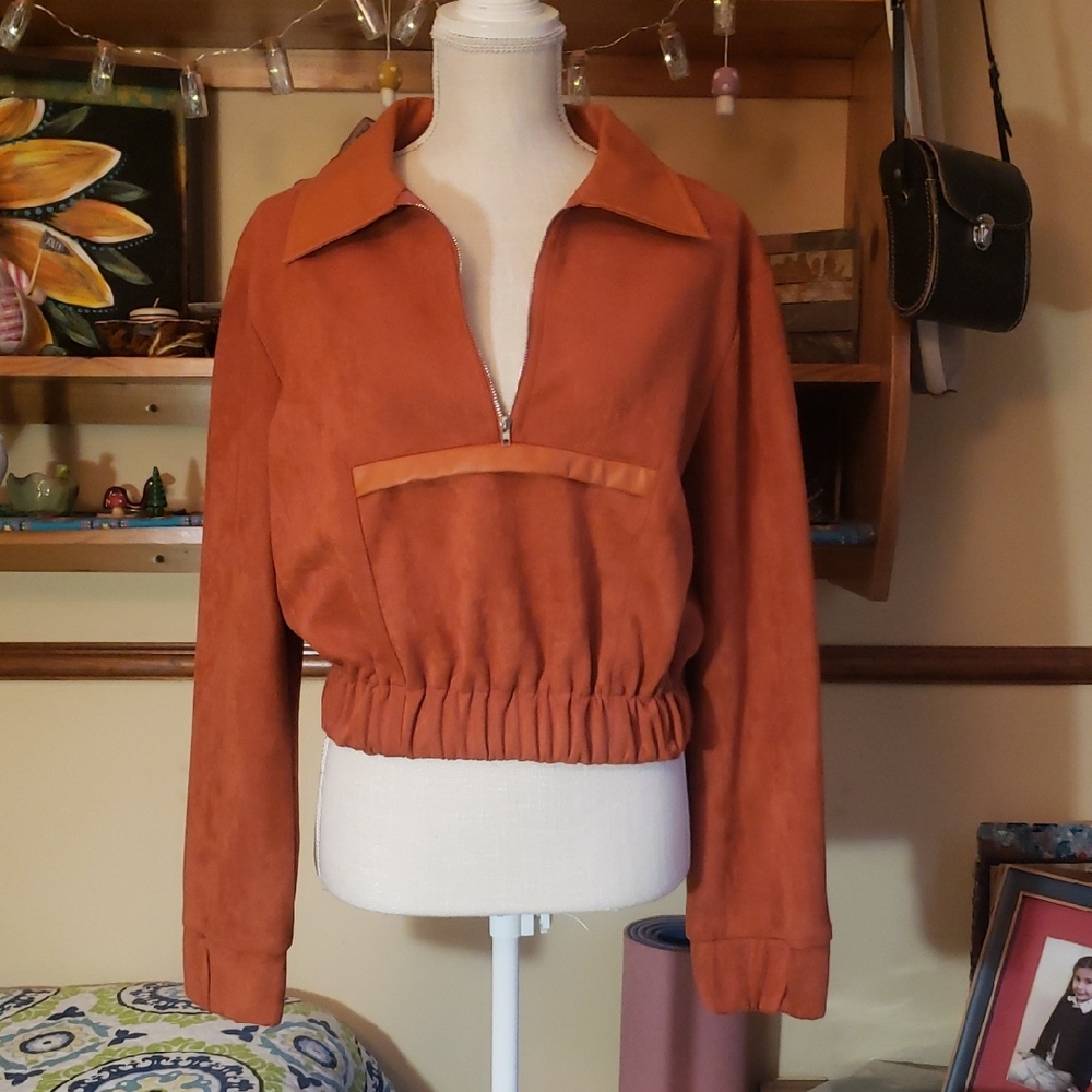 Cider Women's Orange Bomber Jacket